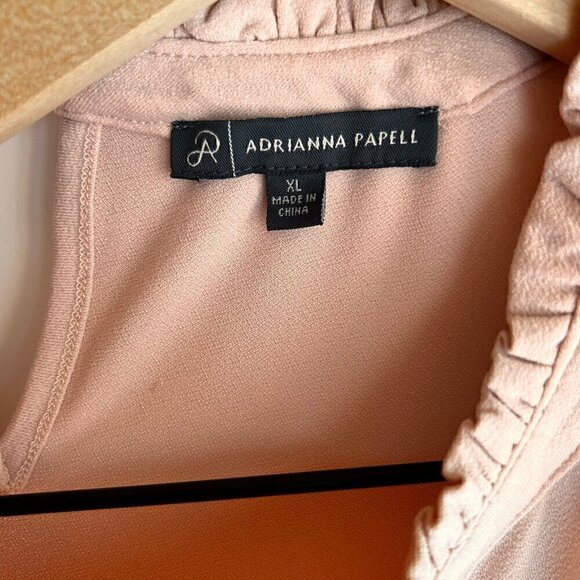 Adrianna Papell Women's Top Size XL/14 Salmon Peach - Picture 6 of 6